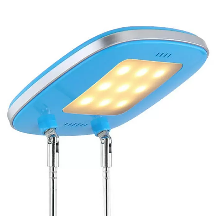 Globo Lámpara de sobremesa LED Ulicia - 3 W, L x An x Al: 32,5 x 11 x 33 cm, Azul, Blanco cálido - Primer plano