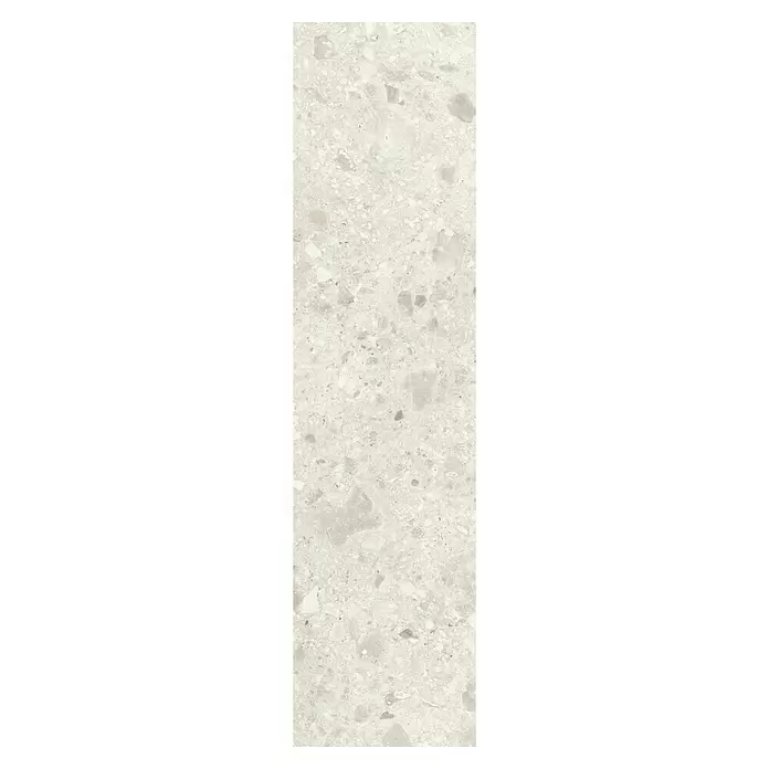 Egger Home Handmuster Triestino Terrazzo weiß - 350 x 230 x 8 mm, Steinoptik - Draufsicht