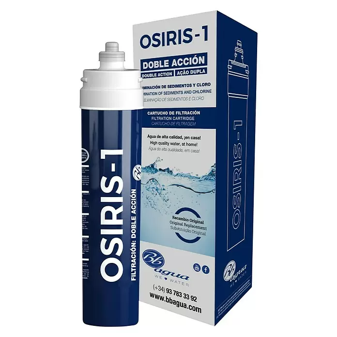 Bb agua Cartucho de repuesto Osiris 1 - Filtros de agua, Específico para: BbAgua Filtro de agua de osmosis Osiris 1 - Vista angular