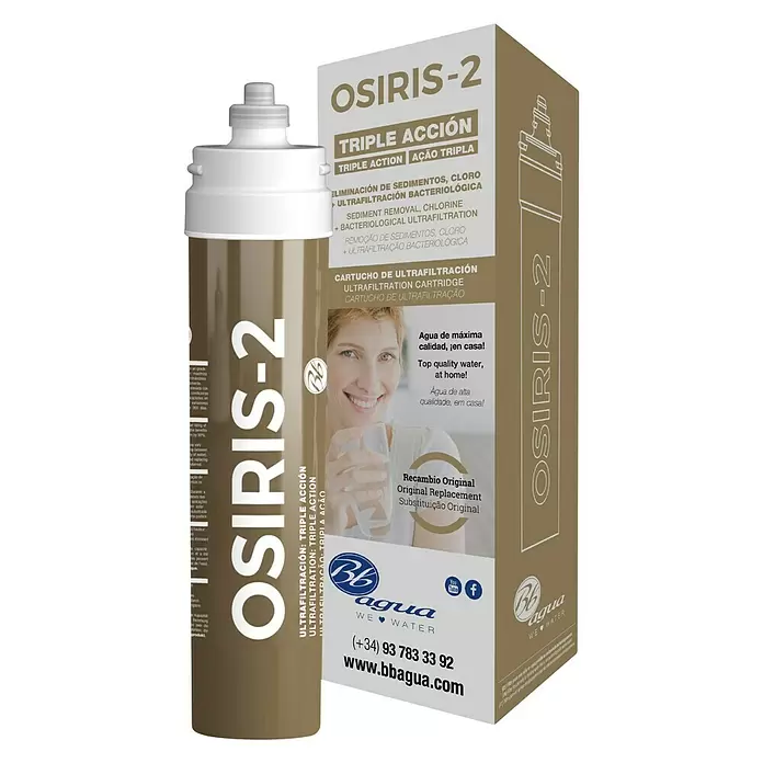 Bb agua Cartucho de repuesto Osiris 2 - Filtros de agua, Específico para: BbAgua Filtro de agua de osmosis Osiris 2 - Vista angular