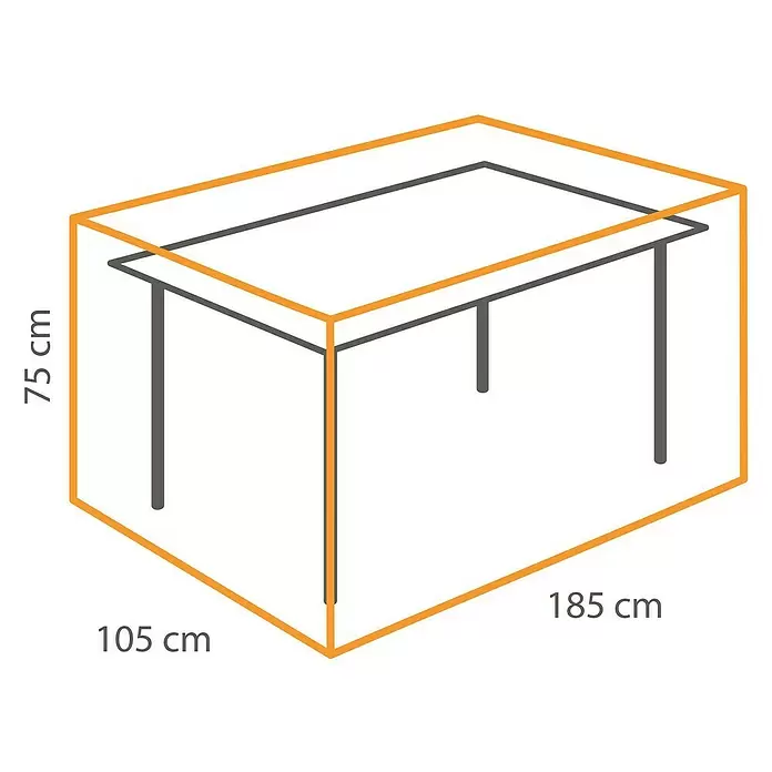 Winza Outdoor Covers Tuintafelhoes - Passend bij: Tuintafel, l x b x h: 185 x 105 x 75 cm - Blauwdruk
