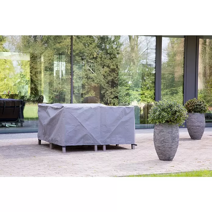Winza Outdoor Covers Beschermhoes voor loungesets - l x b x h: 200 x 150 x 75 cm, Grijs - Sfeeropname
