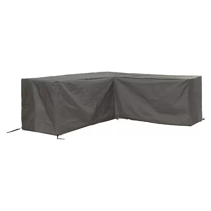 Winza Outdoor Covers Beschermhoes voor loungesets - l x b x h: 250 cm x 250 cm x 70 mm, Grijs - Diagonaal zicht