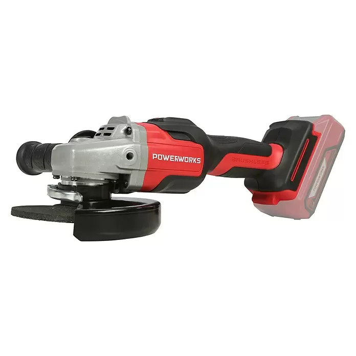 Powerworks Akumulatorska kutna brusilica PD24AG - 24 V, Bez akumulatora, Promjer rezne ploče: 125 mm - Dijagonalni pogled