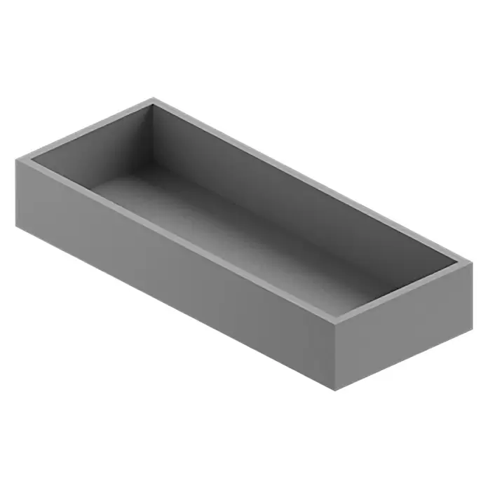 Riva Draw Waschtischunterschrank - 100 x 50 x 25 cm, Ulme, Matt - Diagonale Ansicht