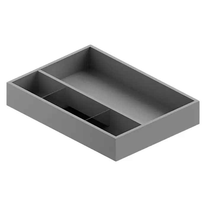 Riva Draw Waschtischunterschrank - 100 x 50 x 25 cm, Ulme, Matt - Diagonale Ansicht