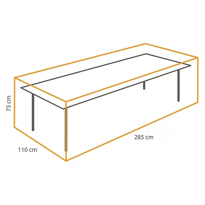 Winza Outdoor Covers Tuintafelhoes - Passend bij: Tuintafel, l x b x h: 285 x 110 x 75 cm - Blauwdruk
