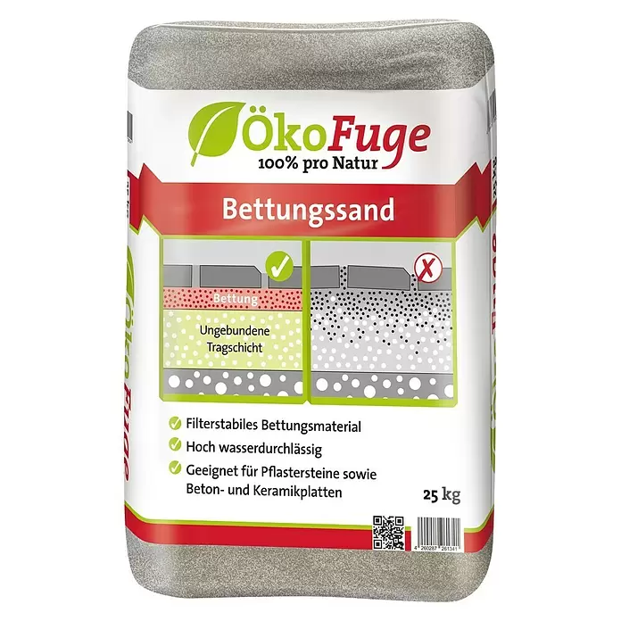 Bettungssand ÖkoFuge - 25 kg - Vorderansicht