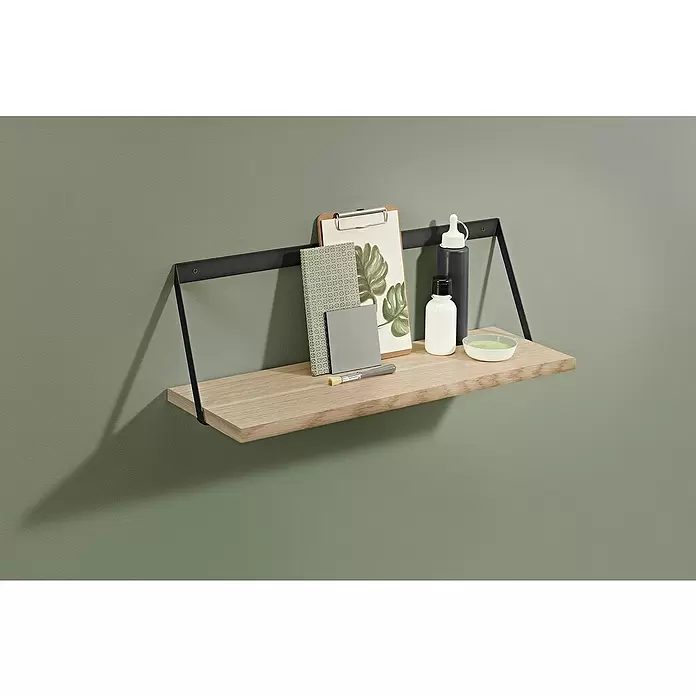 Dolle Estante flotante Lite Vintage - L x An x Es: 80 x 15 x 2 cm, Roble - Foto ambiente