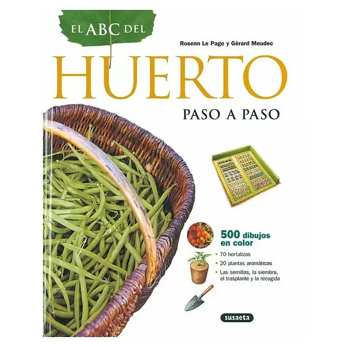 Libro de jardinería Huerto: paso a paso - Número de páginas: 240 - Vista superior