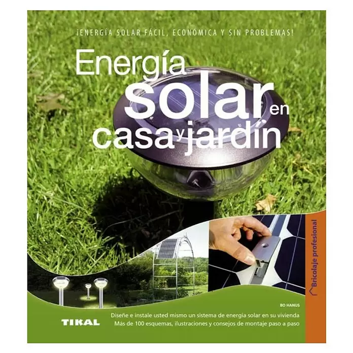 Libro Energía solar en casa y jardín - Número de páginas: 120 - Vista superior