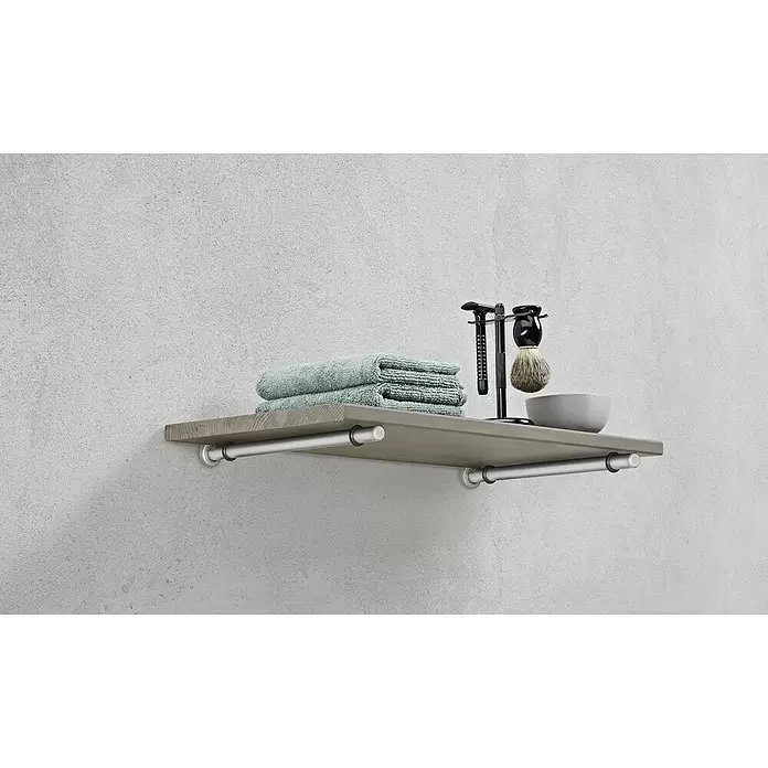 Dolle Estante flotante Lite Vintage - L x An x Es: 80 x 20 x 1,8 cm, Pino gris - Foto ambiente
