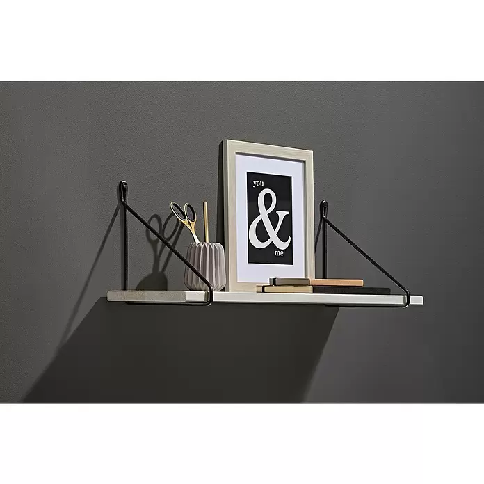 Dolle Escuadra de pared Fil - L x An: 21 x 21 cm, Negro - Foto ambiente