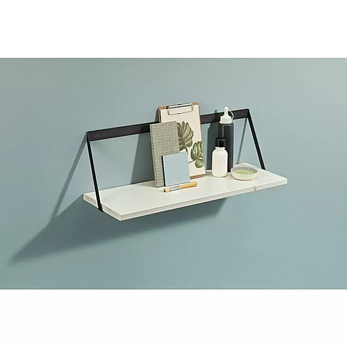 Dolle Estante flotante Lite Vintage - L x An x Es: 80 x 20 x 1,8 cm, Pino blanco - Foto ambiente