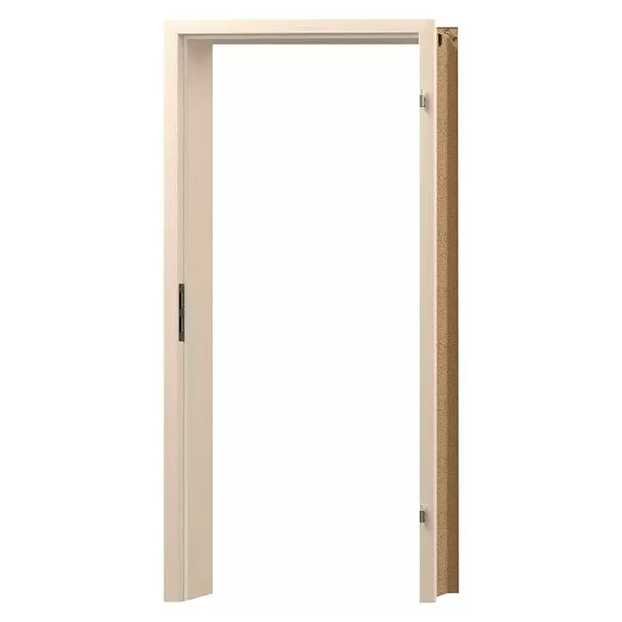 Dovratnik Laminit GL223 - Š x V: 750 x 2.000 mm, Širina zida: 10 cm, Desno, Bijele boje - Dijagonalni pogled