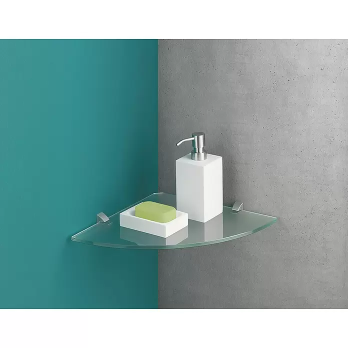 Dolle Glasboden Corner - L x B x S: 30 x 30 x 0,8 cm, Klar - Stimmungsaufnahme