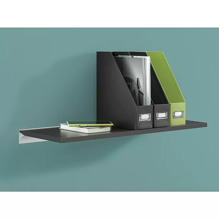 Dolle Estante flotante Lite - L x An x Es: 80 x 30 x 1,9 cm, Antracita - Foto ambiente