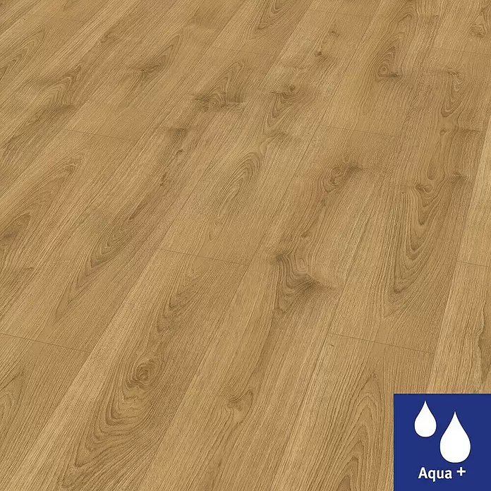 Egger Home Aqua+ Laminat Brook Eiche Honig - 1.292 x 193 x 8 mm, Landhausdiele - Detailaufnahme