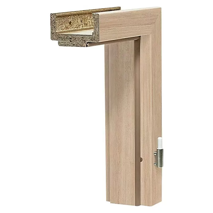 Dovratnik Lamineo GLN42 - Š x V: 750 x 2.000 mm, Širina zida: 12,5 cm, Desno, Svijetli hrast - Dijagonalni pogled