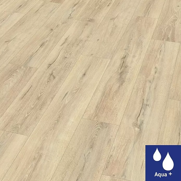 Egger Home Aqua+ Laminat Chester Eiche beige - 1.292 x 193 x 8 mm, Landhausdiele - Detailaufnahme