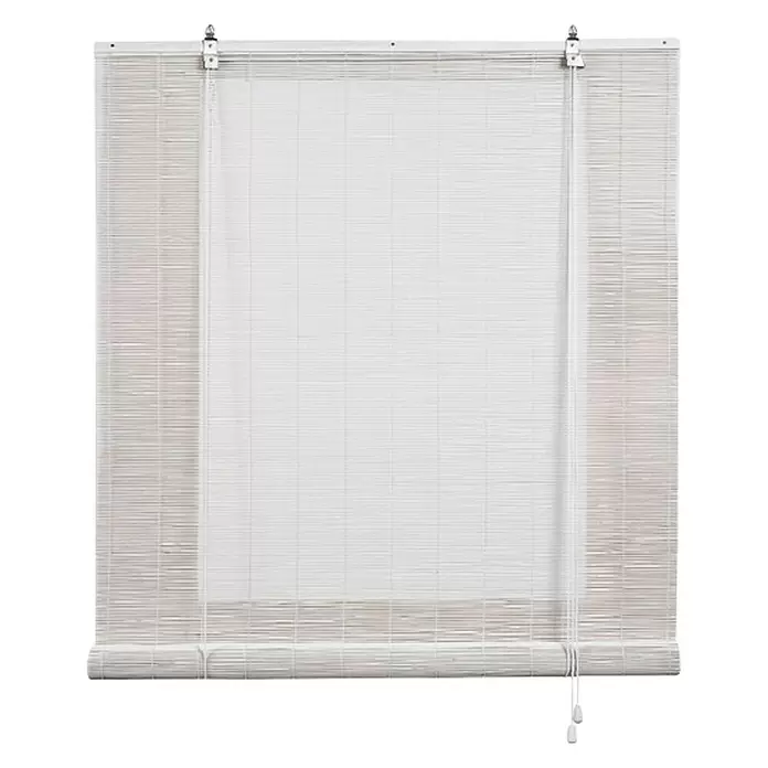 Estor enrollable Ocres - An x Al: 120 x 250 cm, Yeso - Vista frontal
