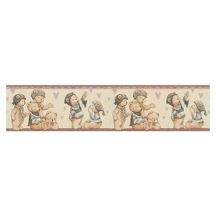AS Creation Tapetenborte Only Borders Magic World - Braun, L x B: 5 x 0,17 m - Vorderansicht