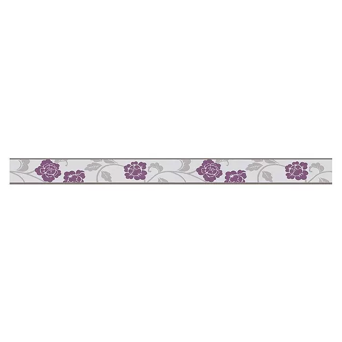 AS Creation Tapetenborte Stick Ups Blume - Lila, 5 x 0,05 m - Vorderansicht