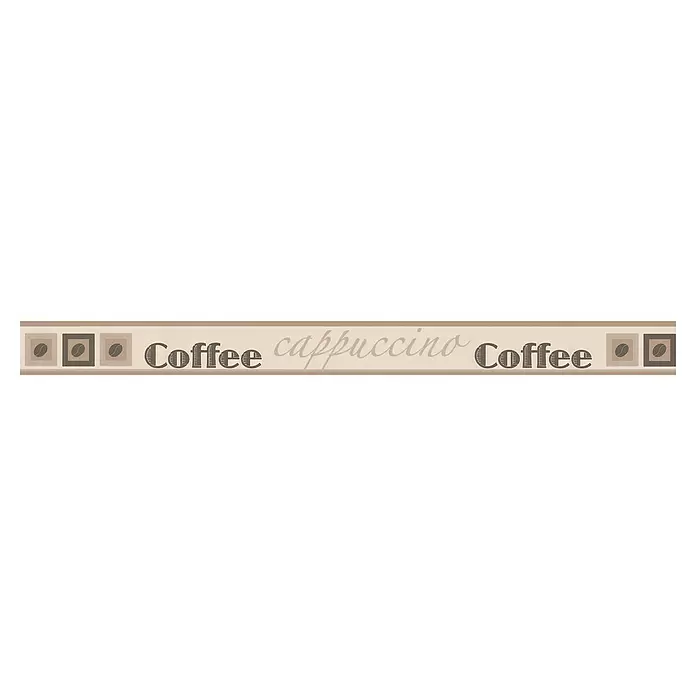 AS Creation Tapetenborte Stick Ups Coffee - Creme, L x B: 5 x 0,05 m - Vorderansicht