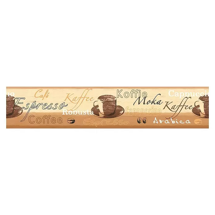 AS Creation Tapetenborte Stick Ups Kaffee - Beige/Braun, L x B: 5 x 0,13 m - Vorderansicht