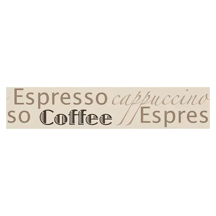 AS Creation Tapetenborte Stick Ups Kaffee - Beige/Weiß, L x B: 5 x 0,13 m - Vorderansicht