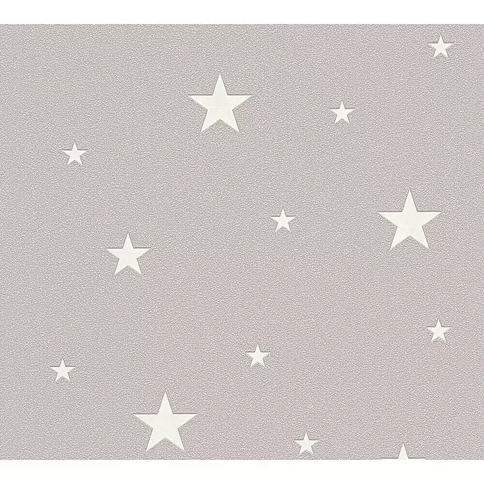 AS Creation Il Decoro Vliestapete Day & Night Sterne - Taupe, Motiv, 10,05 x 0,53 m - Detailaufnahme