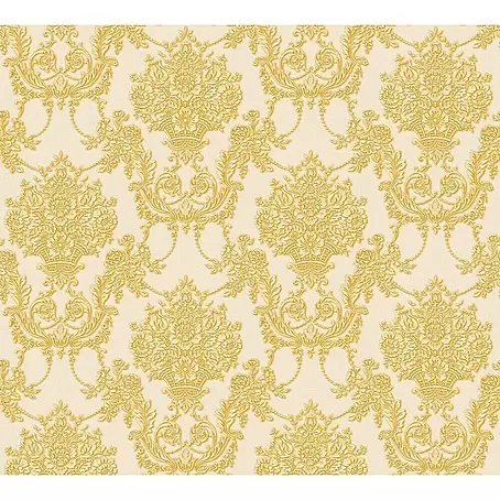 AS Creation  Vliestapete Chateau 5 Ornament Gold 1