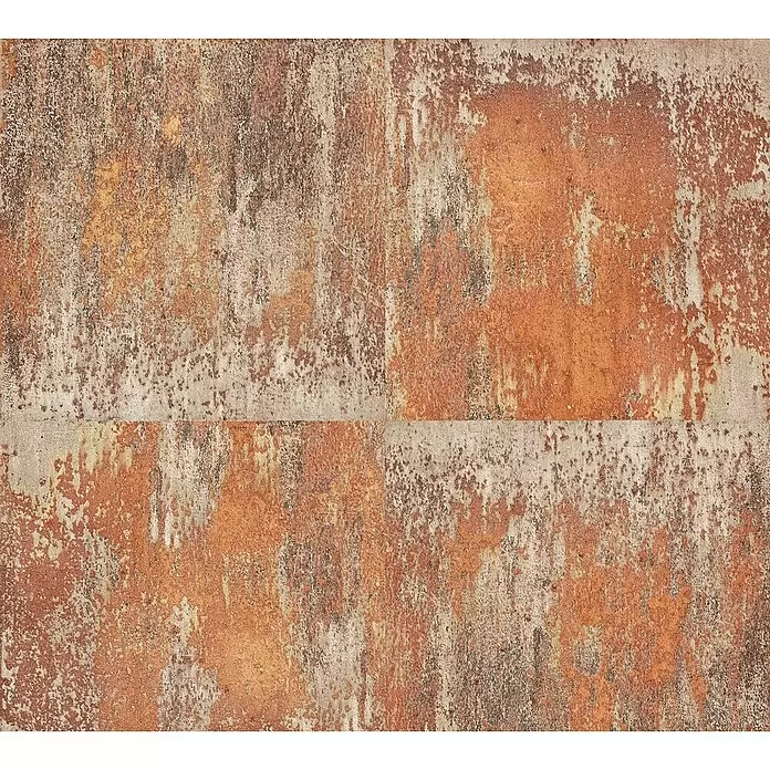 AS Creation Neue Bude 2.0 ED II Vliestapete Neue Bude 2.0 - Braun/Orange, Metalloptik, 10,05 mm x 0,53 m - Detailaufnahme