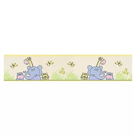 AS Creation  Tapetenborte Stick Ups Zootiere Gelb