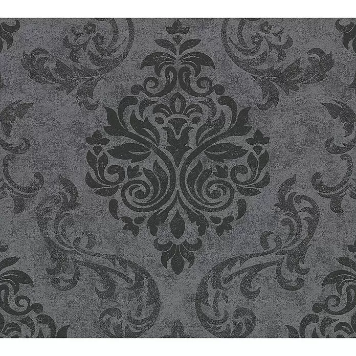 AS Creation Decopanel PopUp - Grau/Schwarz, Ornament, L x B: 2,5 x 0,52 m - Detailaufnahme