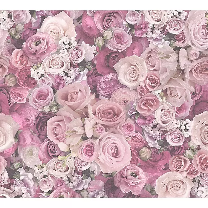AS Creation Decopanel PopUp - Rosa/Lila, Floral, L x B: 2,5 x 0,52 m - Detailaufnahme