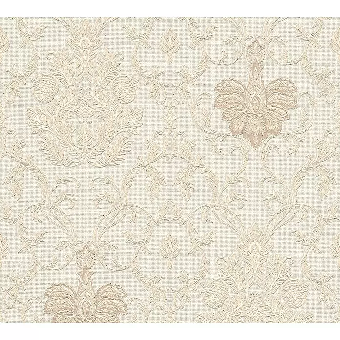 AS Creation Strukturtapete Belle Epoque - Creme/Beige, Ornament, L x B: 10,05 x 0,53 m - Detailaufnahme