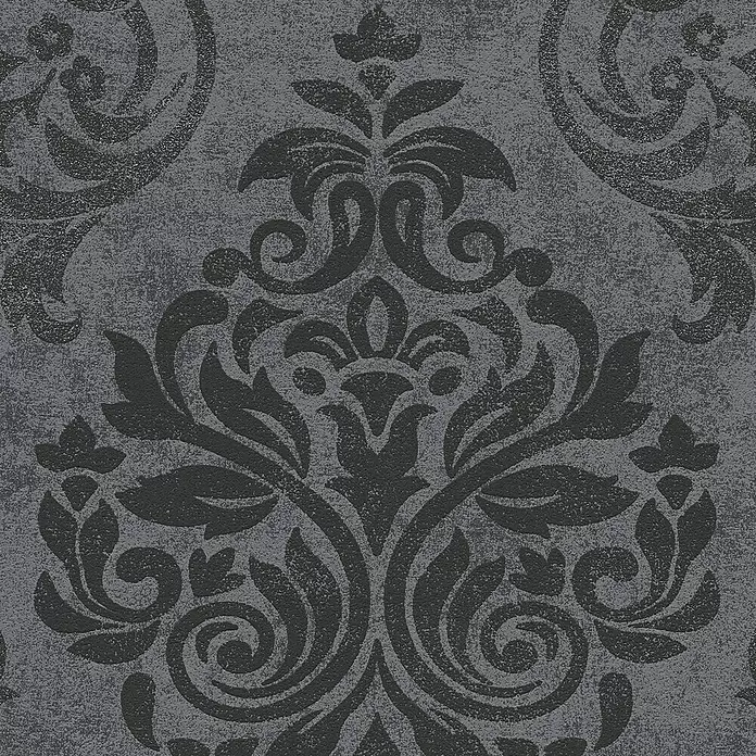 AS Creation Decopanel PopUp - Grau/Schwarz, Ornament, L x B: 2,5 x 0,52 m - Detailaufnahme