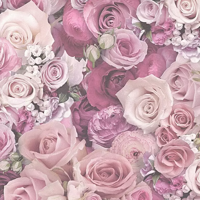 AS Creation Decopanel PopUp - Rosa/Lila, Floral, L x B: 2,5 x 0,52 m - Detailaufnahme