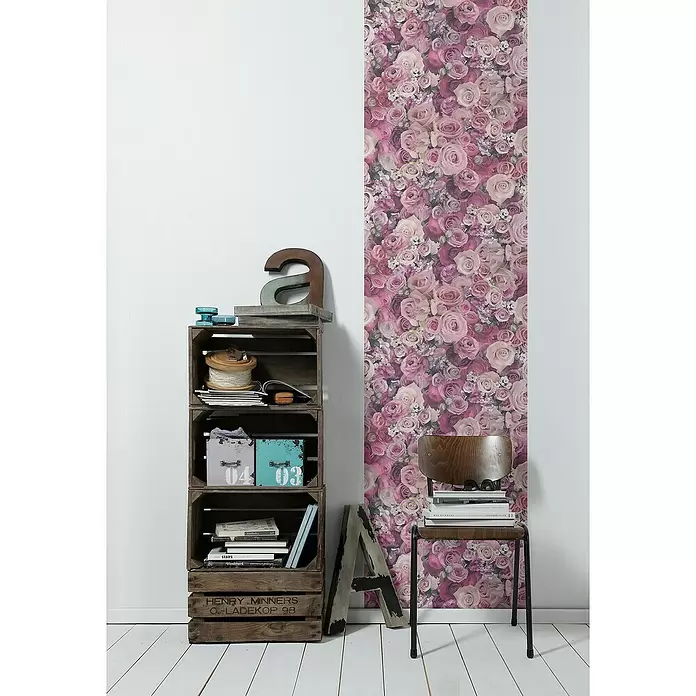 AS Creation Decopanel PopUp - Rosa/Lila, Floral, L x B: 2,5 x 0,52 m - Stimmungsaufnahme