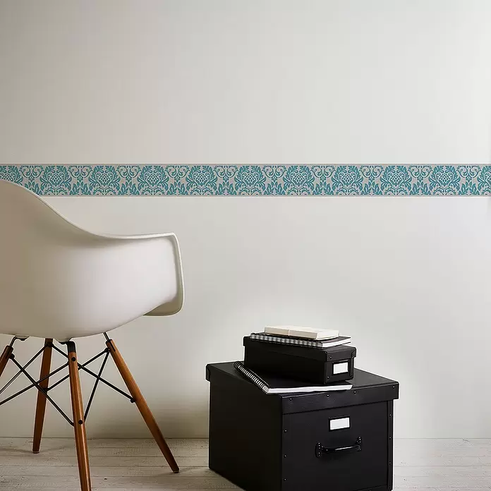 AS Creation Tapetenborte Stick Ups Barockornamente - Blau, L x B: 5 x 0,05 m - Stimmungsaufnahme