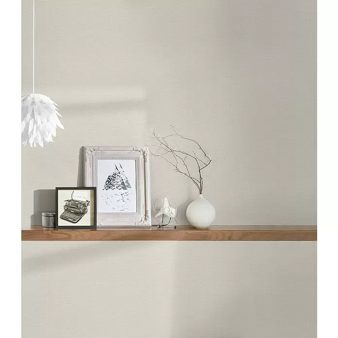 AS Creation Vliestapete Secret Garden - Beige, Uni, L x B: 10,05 x 0,53 m - Stimmungsaufnahme
