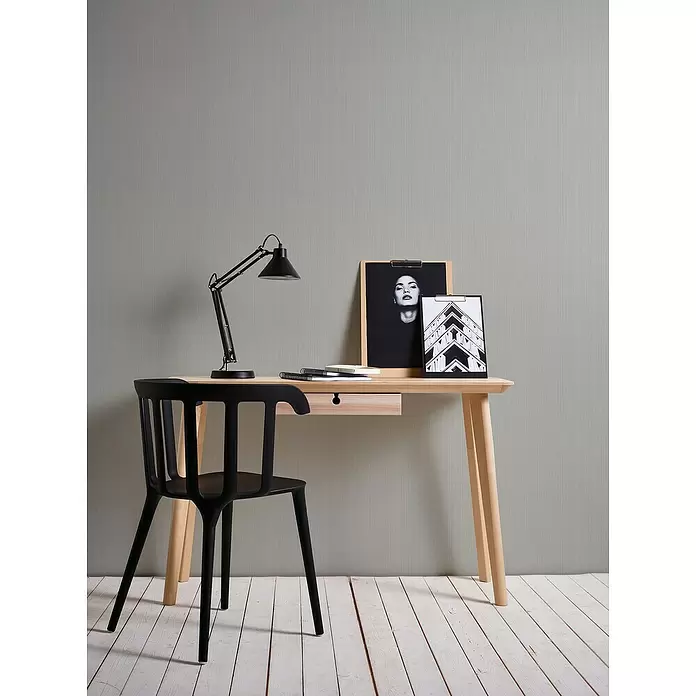 AS Creation Vliestapete Spot - Grau, Uni, L x B: 10,05 x 0,53 m - Stimmungsaufnahme