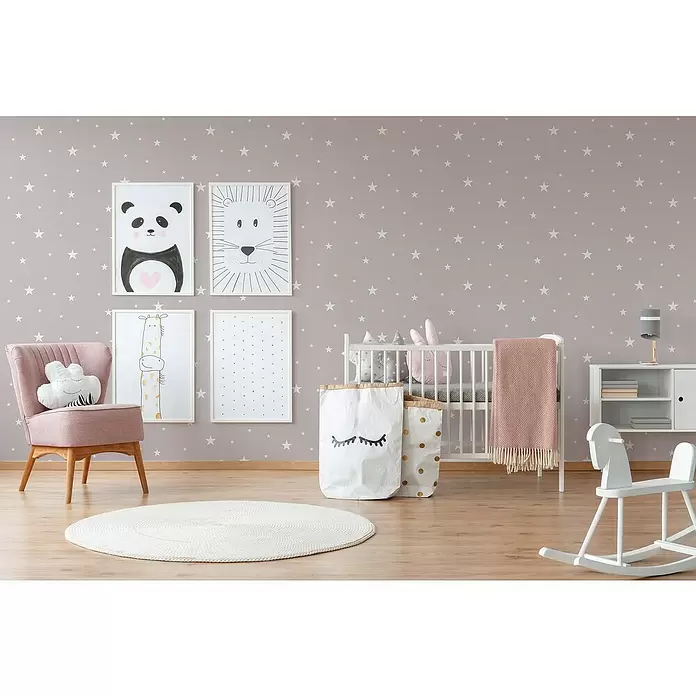 AS Creation Il Decoro Vliestapete Day & Night Sterne - Taupe, Motiv, 10,05 x 0,53 m - Stimmungsaufnahme