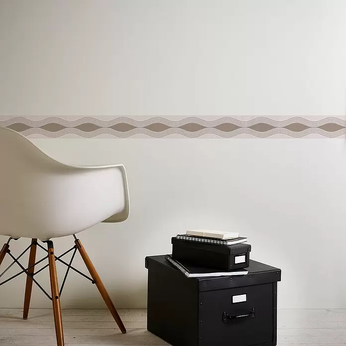 AS Creation Tapetenborte Stick Ups Geschwungene Linien - Braun/Beige, L x B: 5 x 0,05 m - Stimmungsaufnahme