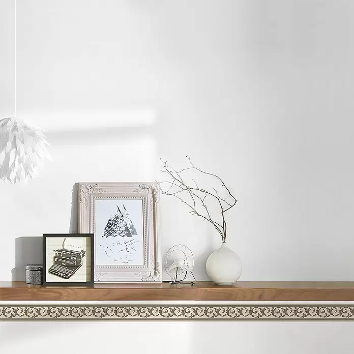 AS Creation Only Borders Tapetenborte Ranke Braun - Braun/Beige, L x B: 5 x 0,05 m - Stimmungsaufnahme