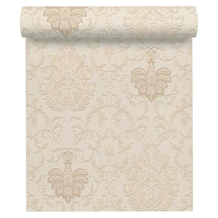 AS Creation Strukturtapete Belle Epoque - Creme/Beige, Ornament, L x B: 10,05 x 0,53 m - Vorderansicht