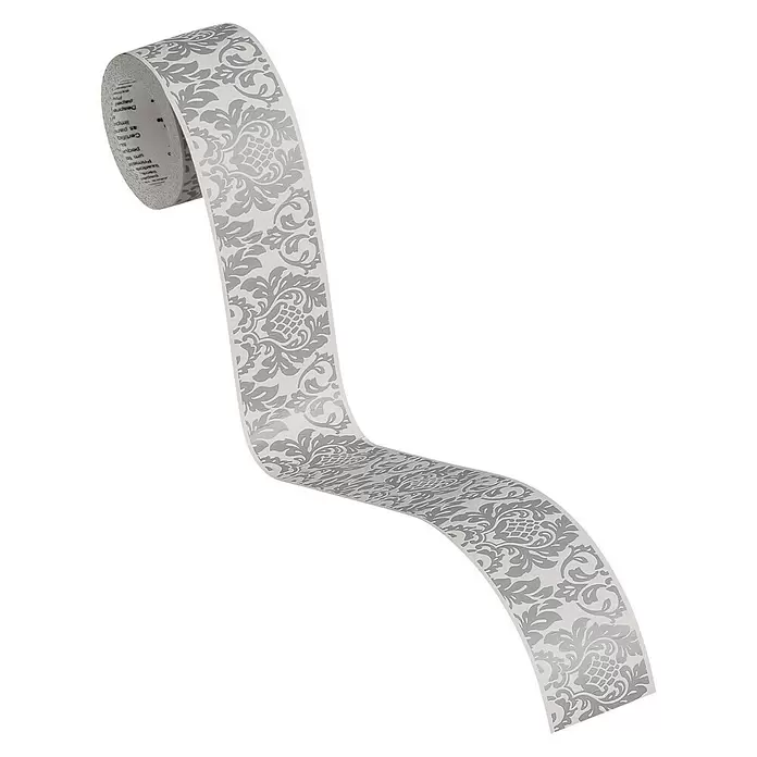 AS Creation Tapetenborte Stick Ups Barockornamente - Grau, L x B: 5 x 0,05 m - Diagonale Ansicht