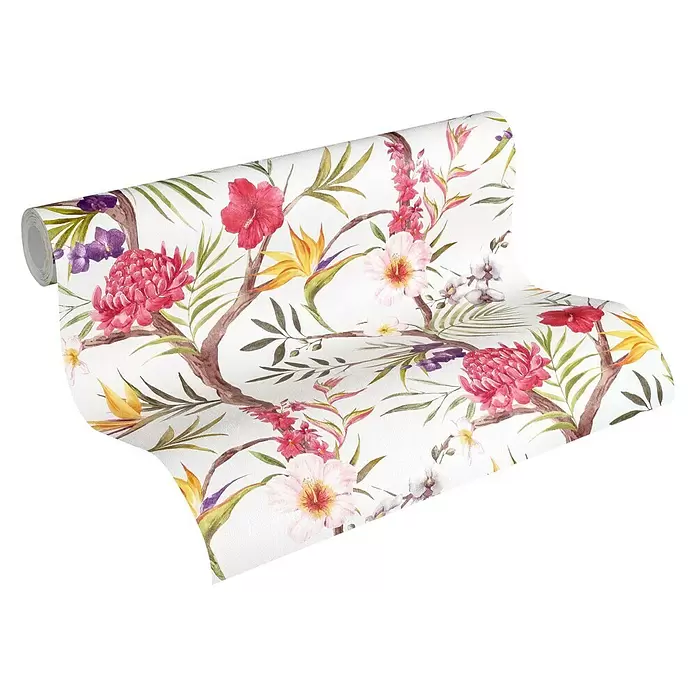 AS Creation Neue Bude 2.0 ED II Vliestapete Neue Bude 2.0 - Bunt, Floral, 10,05 x 0,53 m - Diagonale Ansicht