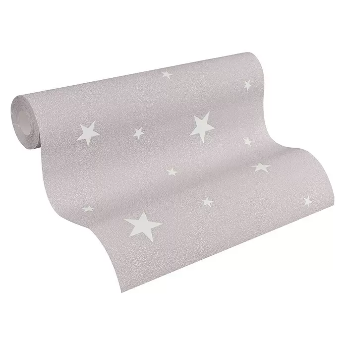 AS Creation Il Decoro Vliestapete Day & Night Sterne - Taupe, Motiv, 10,05 x 0,53 m - Diagonale Ansicht
